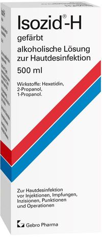 Isozid - H gefärbt - alkoholische Lösung zur Hautdesinfektion