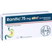 Ranitic 75 mg akut bei Sodbrennen