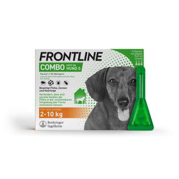 Frontline Combo 67,00 mg/60,30 mg Spot on Lösung zum Auftropfen für Hunde S