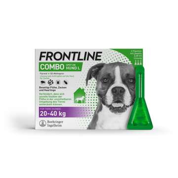 Frontline Combo 268,00 mg/241,20 mg Spot on Lösung zum Auftropfen für Hunde L