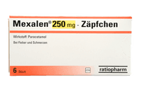 Mexalen 250 mg - Zäpfchen