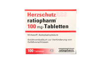 Herzschutz ASS "ratiopharm" 100 mg - Tabletten