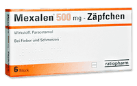 Mexalen 500 mg - Zäpfchen