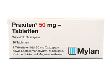 Praxiten 50 mg - Tabletten