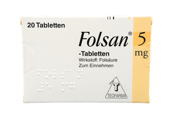 Folsan 5 mg - Tabletten