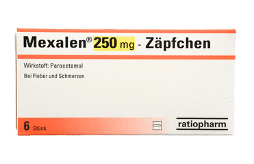 Mexalen 250 mg - Zäpfchen