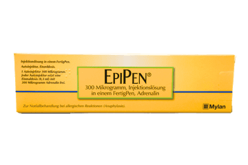 EpiPen 300 Mikrogramm Injektionslösung in einem FertigPen