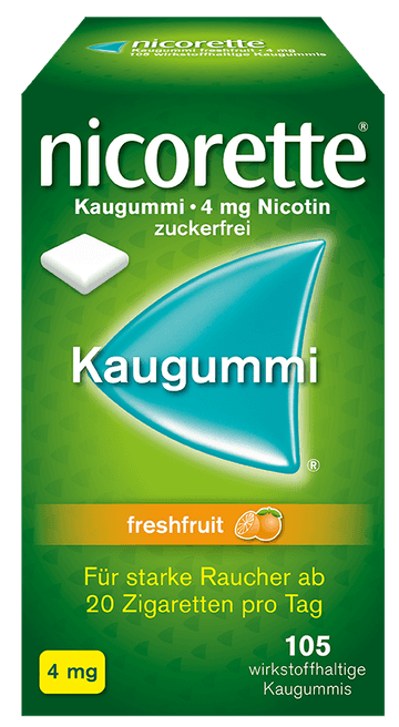 Nicorette Freshfruit 4 mg - Kaugummi zur Raucherentwöhnung