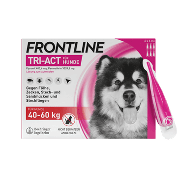 Frontline Tri-Act 405,6 mg / 3028,8 mg Lösung zum Auftropfen für Hunde 40-60 kg