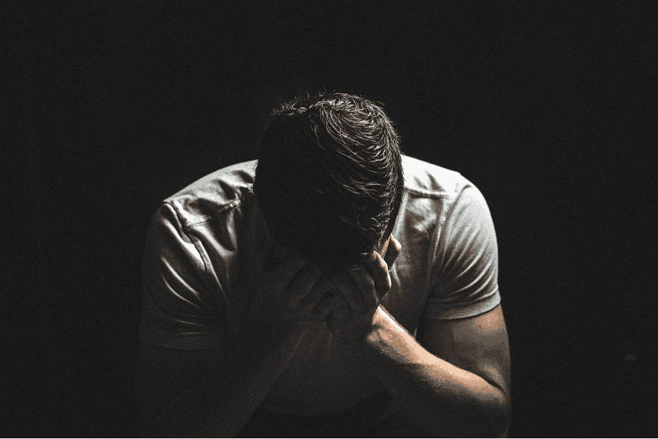 Depressieve man