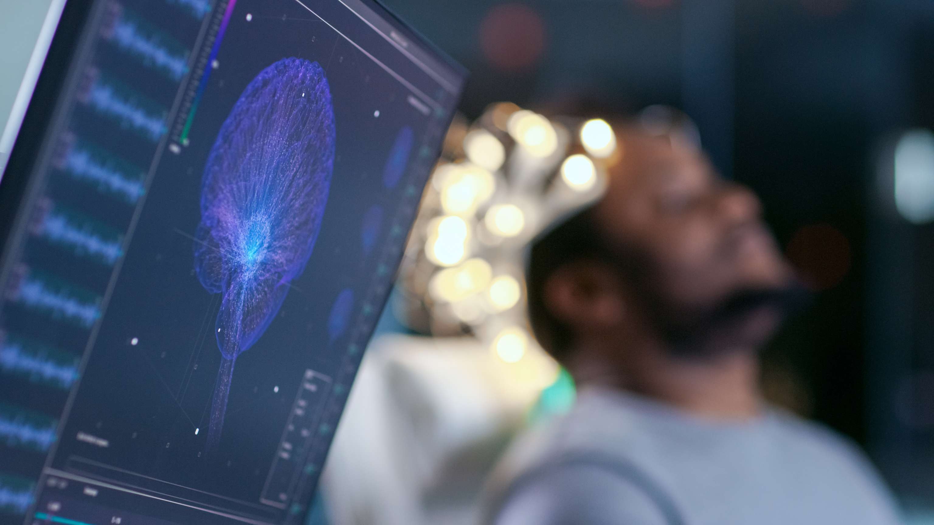 Moniteur lors d'un examen en laboratoire du sommeil