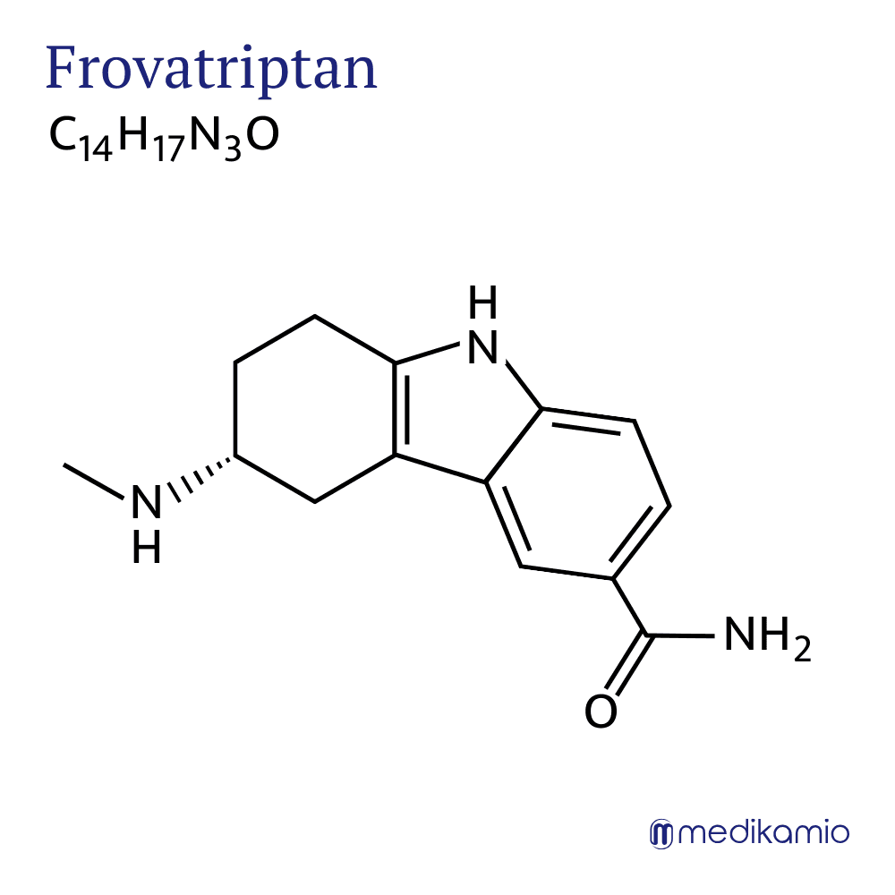 Graphique Formule structurelle de la substance active frovatriptan