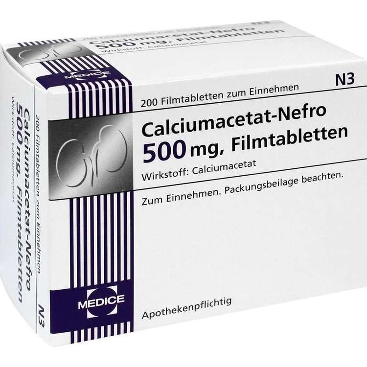 Calciumacetat-Nefro 500 mg