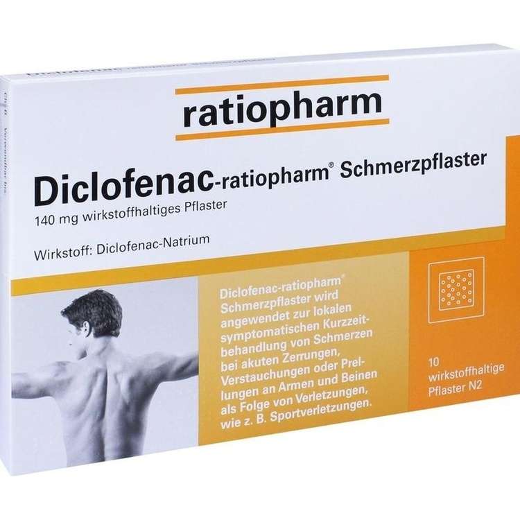 Diclofenac-ratiopharm Schmerzpflaster