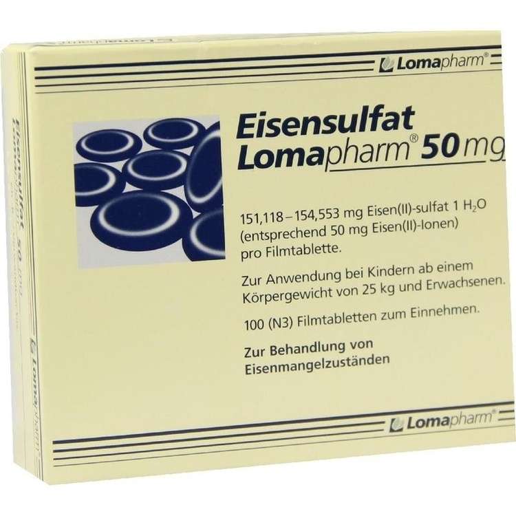 Eisensulfat Lomapharm 65 mg