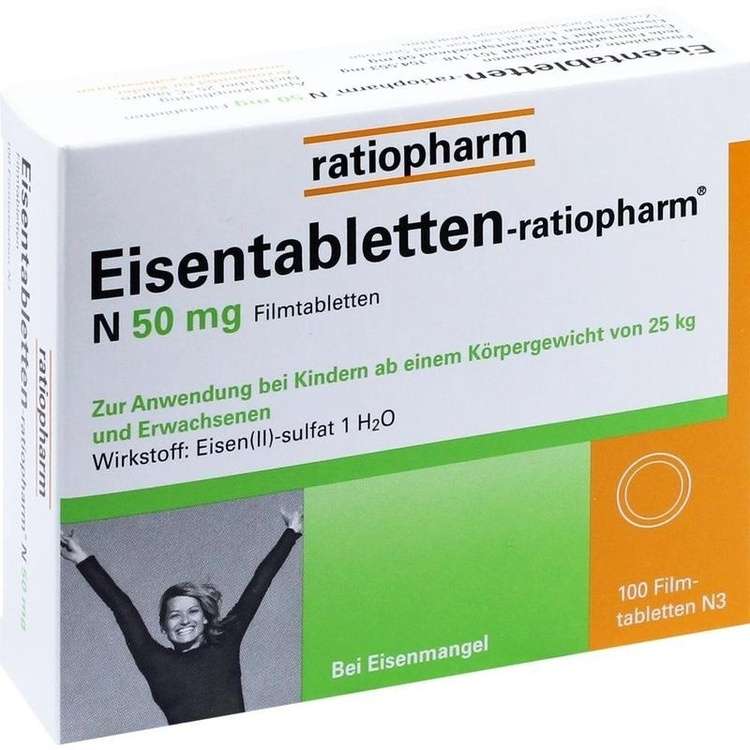 Eisentabletten-ratiopharm N 50 mg Filmtabletten