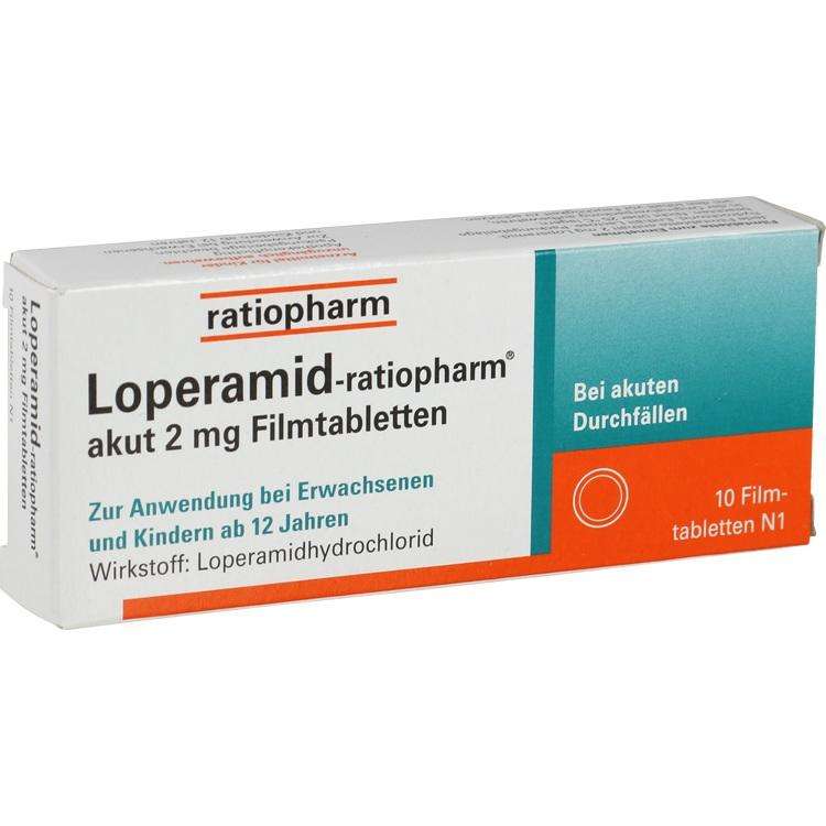 Loperamid-ratiopharm 2 mg Filmtabletten