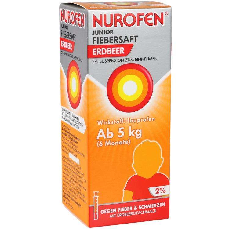 Nurofen Junior Fiebersaft Erdbeer 2% Suspension zum Einnehmen