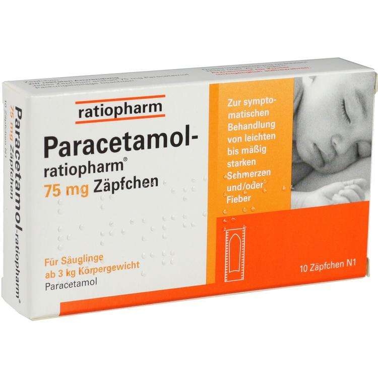 Paracetamol-ratiopharm 75 mg Zäpfchen