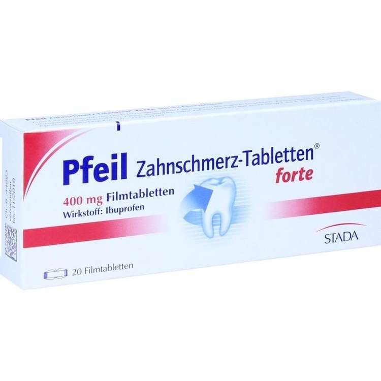 Pfeil Zahnschmerz-Tabletten 200 mg Filmtabletten