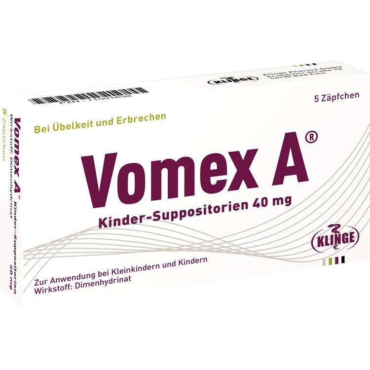 Vomex A Kinder-Suppositorien 40 mg