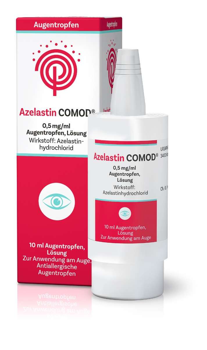 Azelastin COMOD 0,5 mg/ml Augentropfen, Lösung