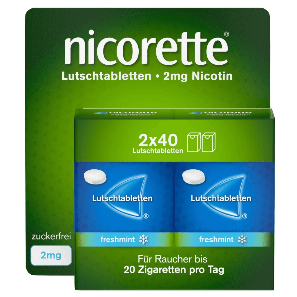 Nicorette freshmint 2 mg Lutschtabletten, gepresst