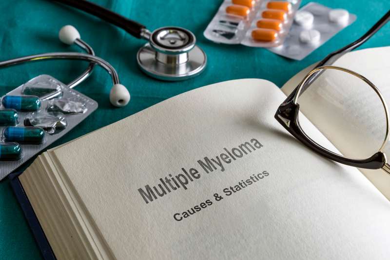 Open Boek van prostaat multiple myeloom, Conceptueel Beeld